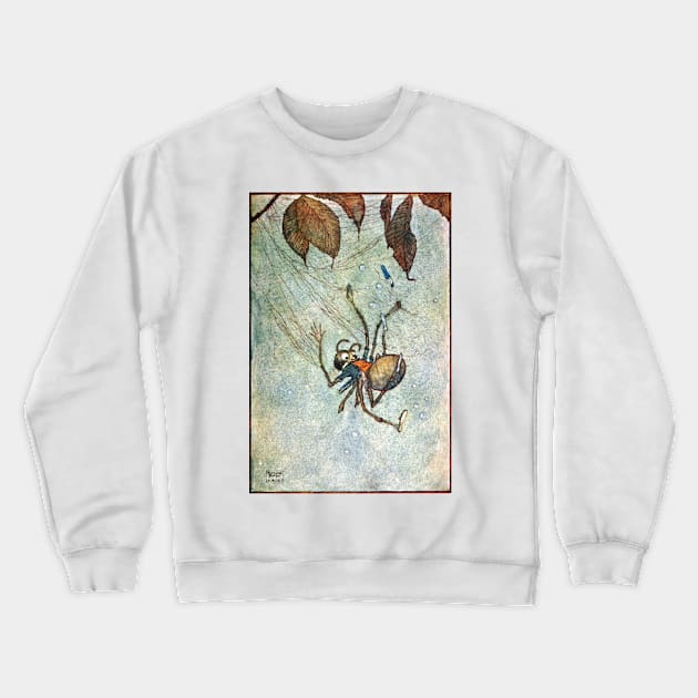 The Big Spider's Diamonds - Edmund Dulac Crewneck Sweatshirt by forgottenbeauty